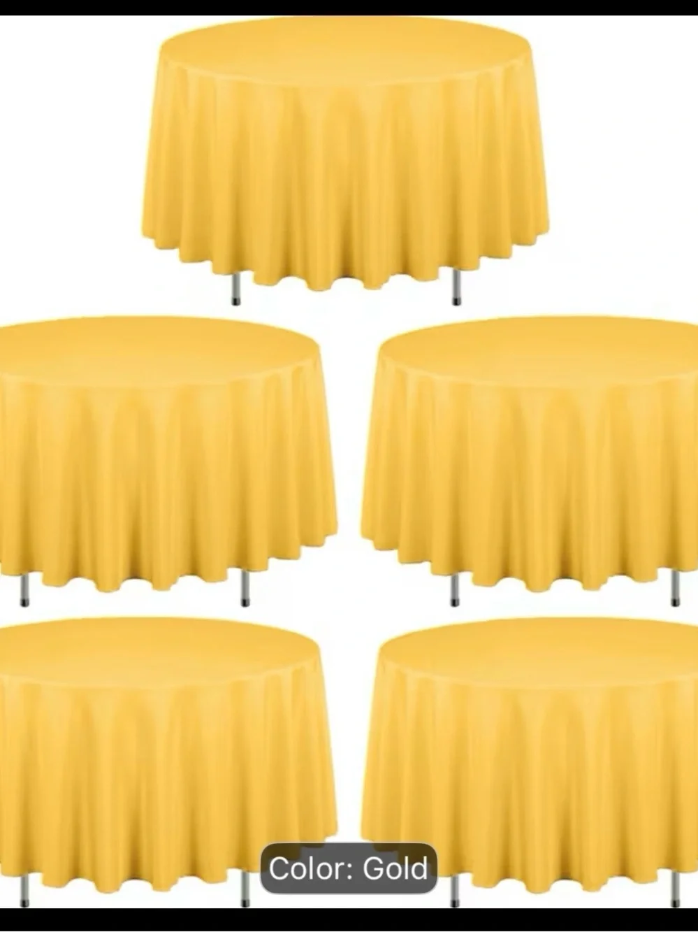 (10) 90 inch round cloth table covers